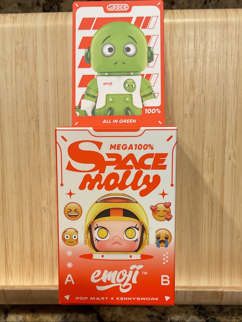 Space Molly Emoji 100% confirmed All In Green NIB